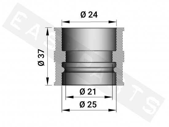 Spruitstukrubber MALOSSI PHBG 15-21 B (37 mm)